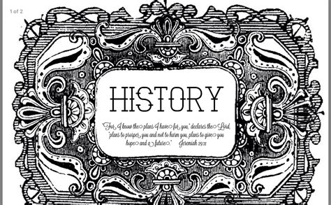 Time Line Cover Page History Notes History History Notebook Cover