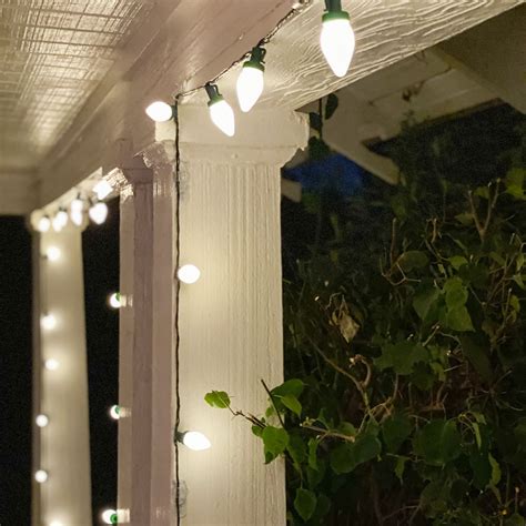 Balthazar Warm White Outdoor String Lights 100 Led C7 Bulbs Plug In