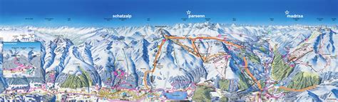 Full Size Piste Map For Klosters