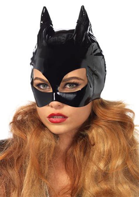 Custom Catwoman Catsuit Costume By Suzi Fox Shown In Black Gloss Black Vinyl Pvc Coated Nylon