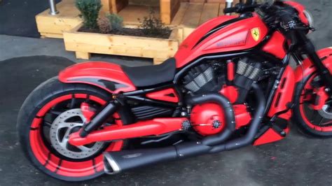 ⭐️⭐️⭐️ Harley Davidson V Rod Custom Ferrari By Cult Werk Review Youtube