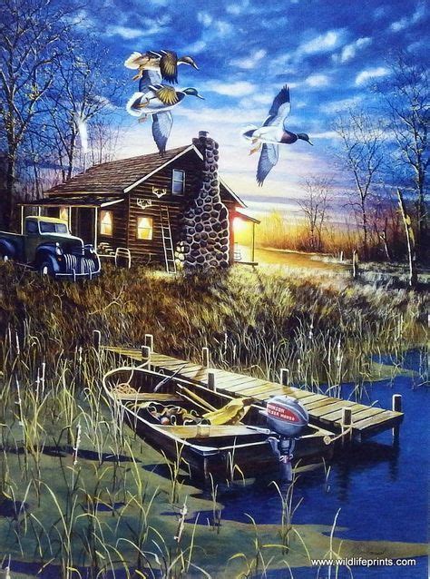 Jim Hansel My Favorite Place Cabin Art Hunting Art Country Art