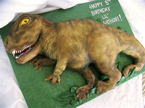 T Rex Cake Semi 3d T Rex Done For A Customerall Done In