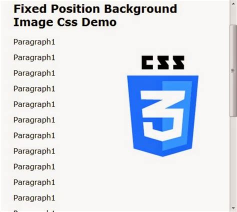 Fixed Position Background Image Css Web Knowledge Free