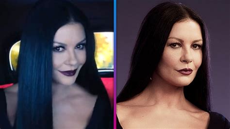 Catherine Zeta Jones Transformation Into Morticia Addams Is A Spooky