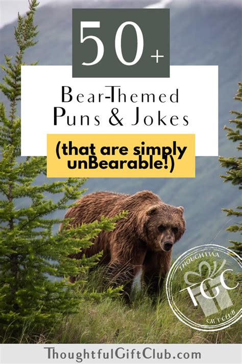 50 Bear Puns And Jokes For Instagram Captions That Are Simply Unbearable