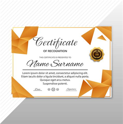 Certificate Premium Template Awards Diploma Background Vector 250086
