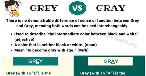 Grey Or Gray How To Use Gray Vs Grey Correctly Confused Words