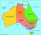 Mapa Politico De Australia | Mapa