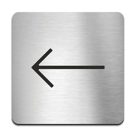 Directional Arrow Sign — Stainless Steel Signage Bsign