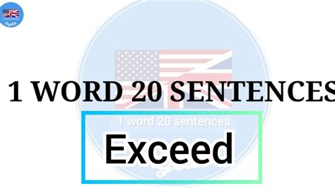 Exceed Meaning And 20 Sentences1 Word 20 Sentences Youtube