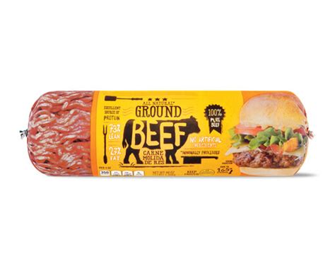 73 Lean Ground Beef Roll Aldi Us