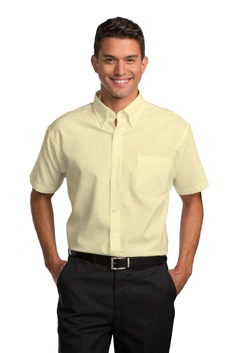 men s short sleeve oxford shirt career apparel 8bb