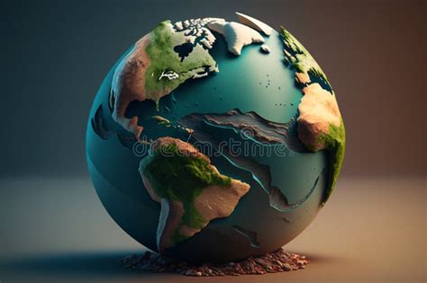 World Globe Geographical Features Stock Illustrations 7 World Globe