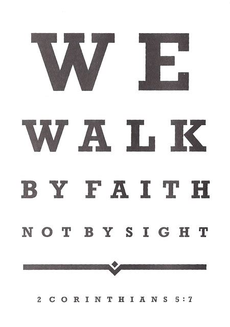 Christian Eye Chart Walk By Faith Flickr Photo Sharing