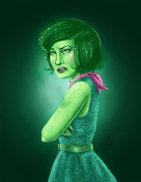 Inside Out Disgust Realistic Portrait By Vervex On Deviantart