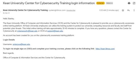 Sans Cybersecurity Awareness Training Kean University