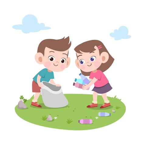 Child Picking Up Trash Clipart Get Images Two