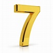 Number 7 Clipart Vector, Gold Number 7, 7, Number, Number 7 PNG Image ...