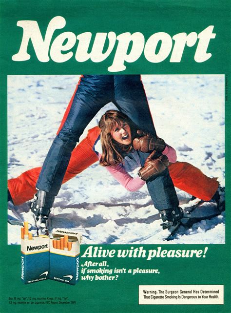 “alive With Pleasure” Newport Adverts On Magazines From The 1970s