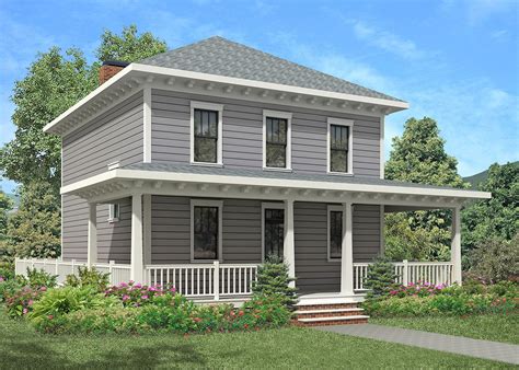 Four Square Northwest House Plan 92053vs 2nd Floor Laundry 2nd