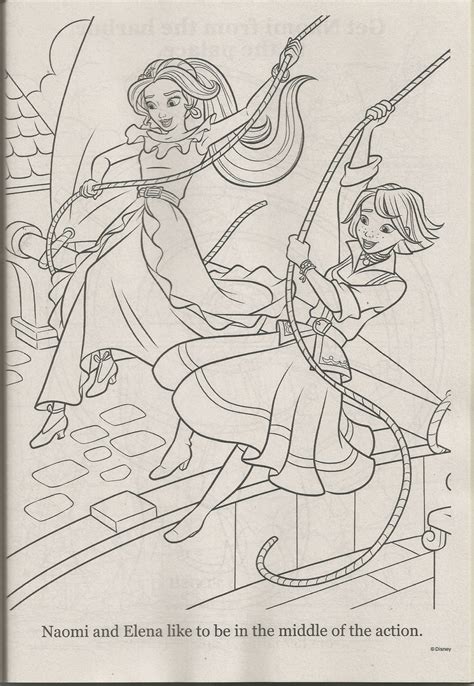 Elena Of Avalor Naomi Coloring Pages