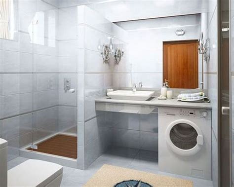 30 Small And Functional Bathroom Design Ideas For Cozy Homes Laundry In Bathroom Tiny House