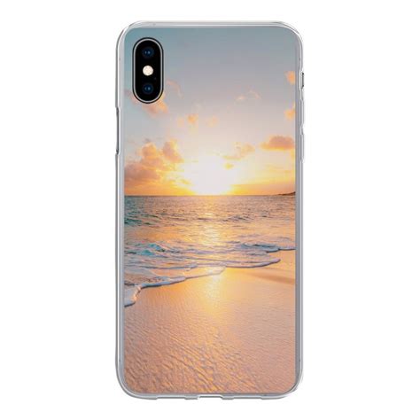Muchowow Handyhülle Sonnenuntergang Strand Meer Sommer Blau Handyhülle Apple Iphone Xs