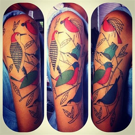 Big Bird Piece Inspired By Charley Harper Tattoomagz › Tattoo