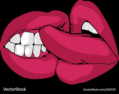 kissing red lips royalty free vector image vectorstock