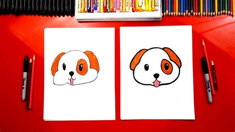 Easy Origami Ocean Animals How To Draw The Puppy Emoji Tutorial