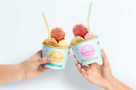 Ice Cream Cup Mockups Set On Behance