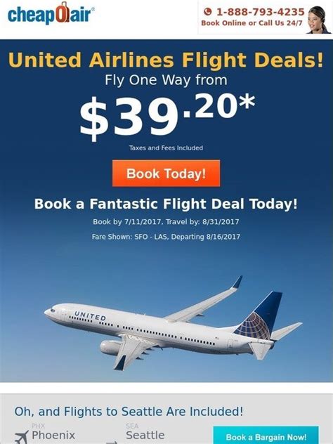 Cheapoair United Airlines Deals Fly From 3920 Milled