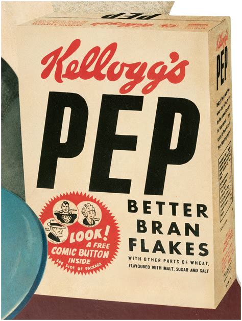 Hakes Kelloggs Pep Advertising Standee With Pep Pins Graphics