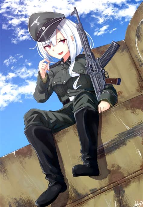 Military Uniform Anime German Girl