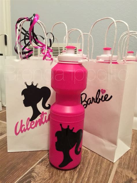 Goodie Bags And Water Bottles Barbie Party Decorations Barbie Party