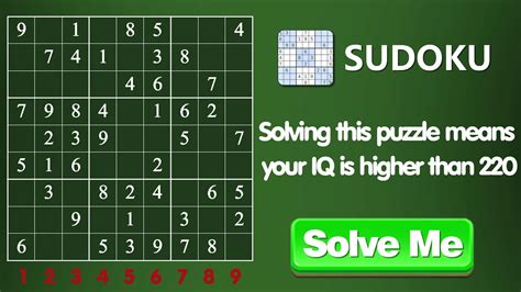 Sudoku Brain Game Iq Test Iq Game Brain Test Sharpen Your Mind