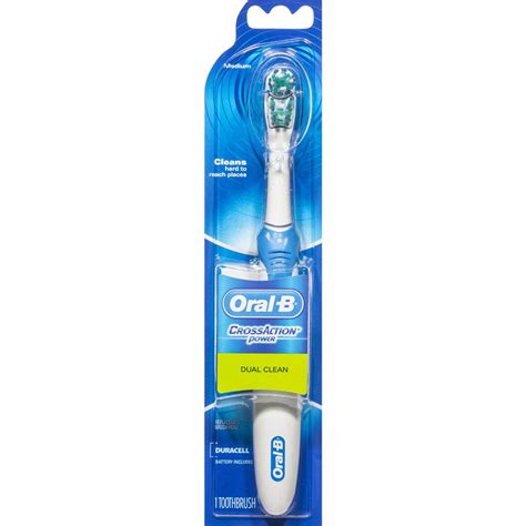 Oral B Crossaction Dual Clean Power Electric Toothbrush Medium Woolworths