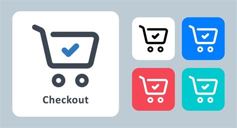 Checkout Icon Vector Illustration Checkout Shopping Cart Shop
