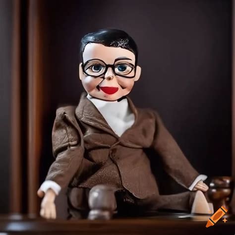 Mike Johnson As A Ventriloquist Doll With A Gavel