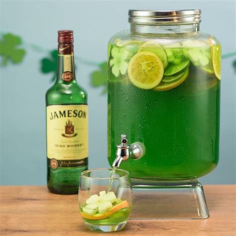 St Patricku2019s Jungle Juice Cocktail Recipe St Pattys Day Drinks St Patricks Day Drinks
