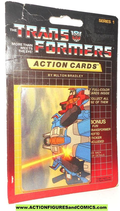 Transformers Action Cards Soundwave Thundercracker Starscream Trading