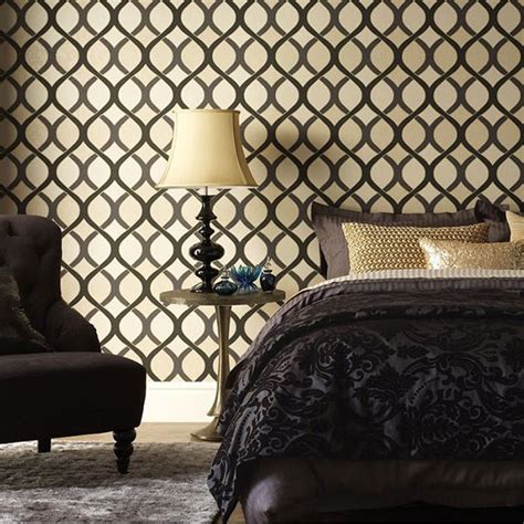 20 Trendy Bedrooms With Geometric Wallpaper Designs Home