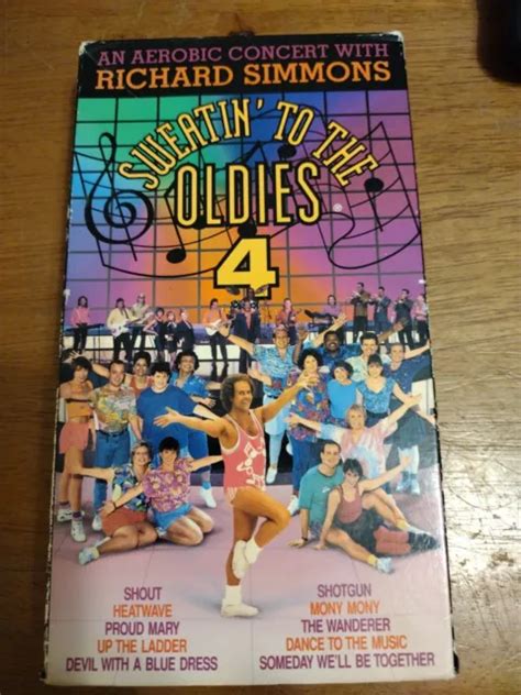 vintage vhs tape sweatin to the oldies richard simmons vol 4 1992 3 00 picclick