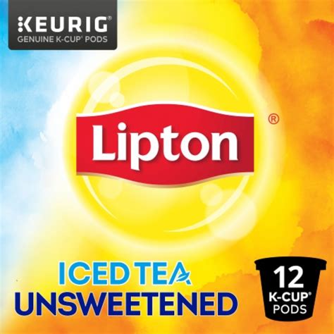 Lipton Unsweetened Iced Tea K Cup Pods 12 Ct Fred Meyer