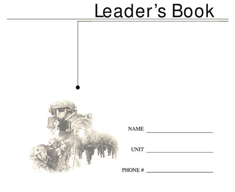 Army Leaders Book Template 2021 Army Military