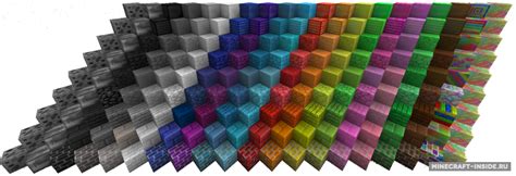 The Colored Blocks 1710 164 Моды для Майнкрафт Minecraft Inside