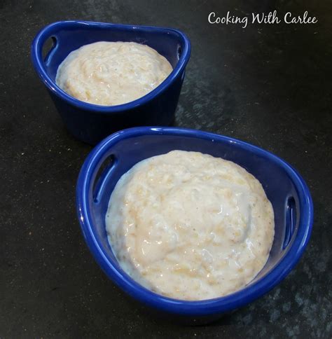 Cooking With Carlee Wholesome Banana Rice Pudding