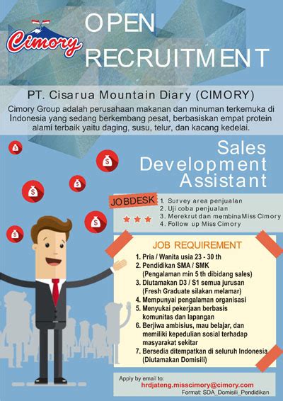 Check spelling or type a new query. Lowongan Sales Development Assistant di PT. Cisarua ...