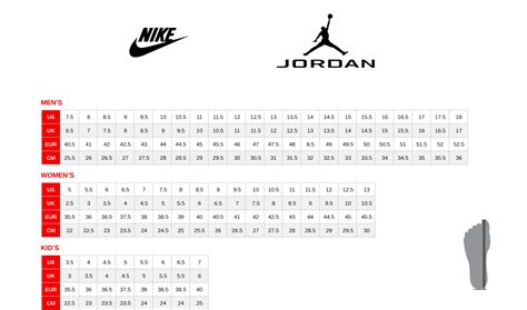 Jordan Size Chart Kids Jordan Size Chart Youth Off 64 Shuder Org